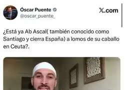&Oacute;scar Puente preguntando por Abascal mientras &eacute;l est&aacute; en casa de pijama haciendo cachondeo