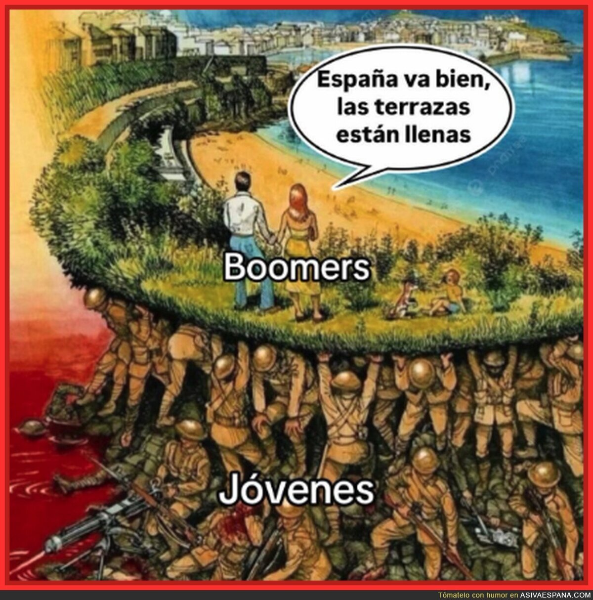 Los boomers disfrutando de Espa&ntilde;a mientras los j&oacute;venes nos ahogamos en la hipoteca