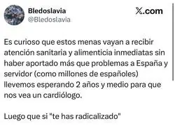 Ah, pero cuando llega la pasta para menores no acompa&ntilde;ados, de repente el servidor funciona como un rayo