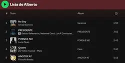 La lista de reproducci&oacute;n de Feijoo