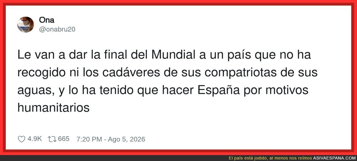Espa&ntilde;a: limpiando el desastre ajeno mientras otros se llevan la copa