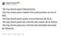 Pero para los dem&aacute;s s&iacute; tenemos dinero