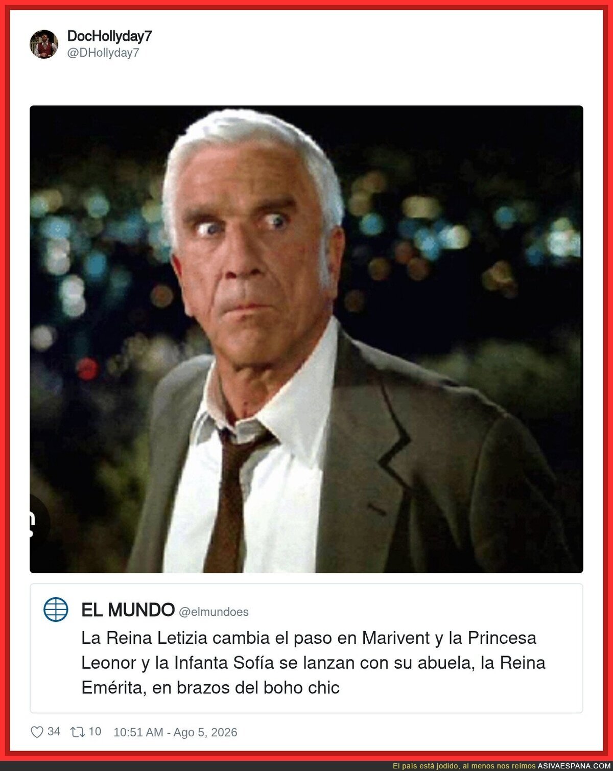 Me importa una mierda, El Mundo