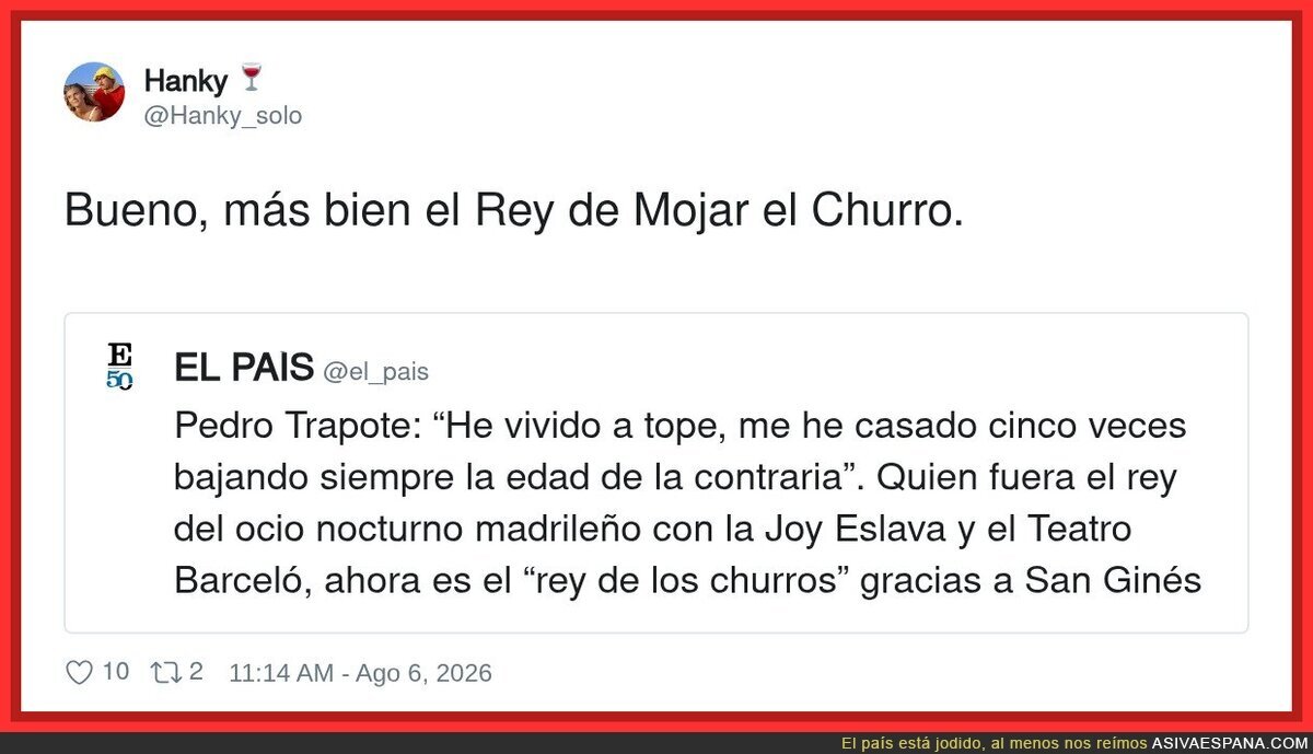 Pedro, que te quiten lo bailao