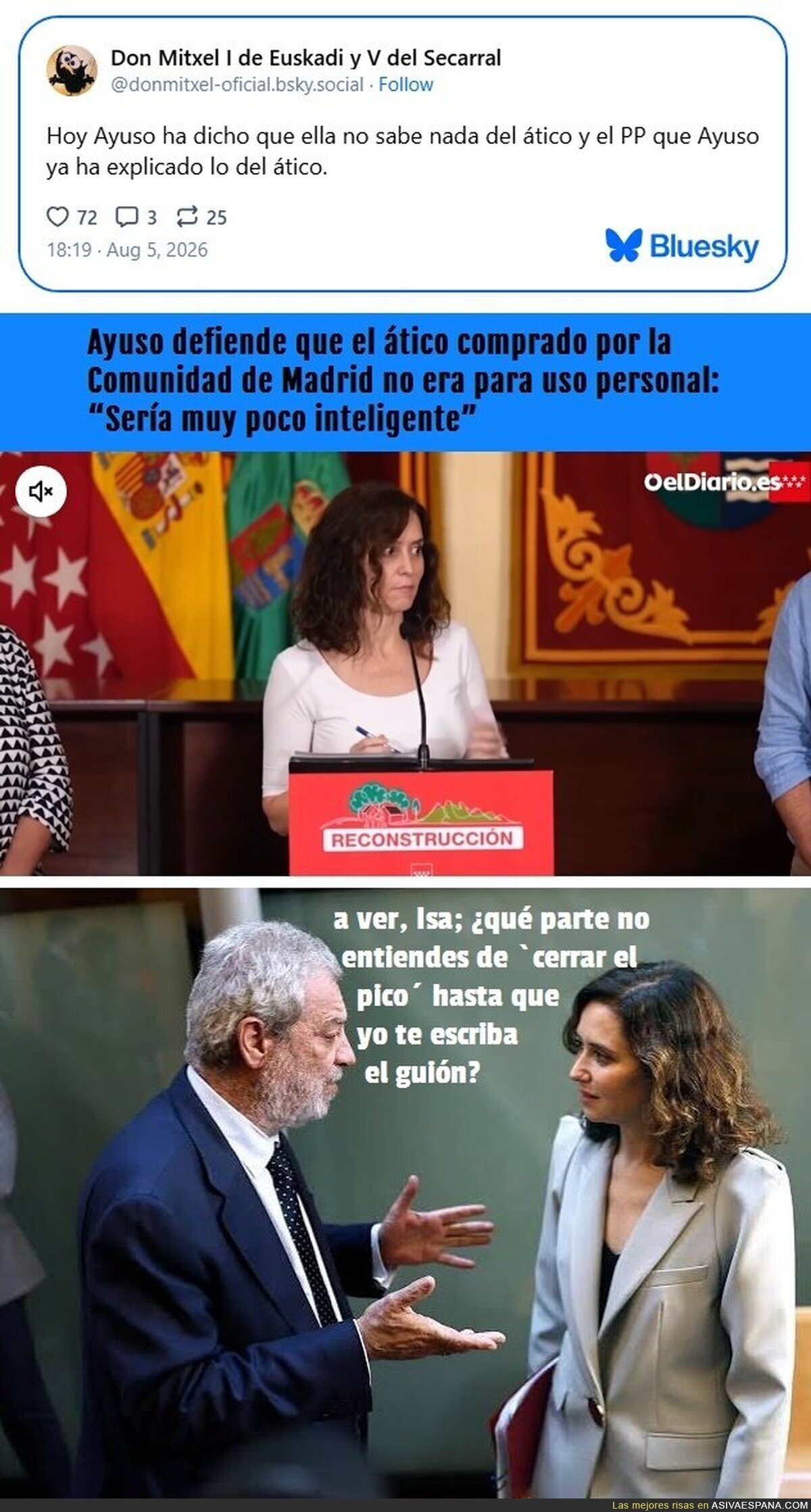 Isabel se mete solita en la M1erda