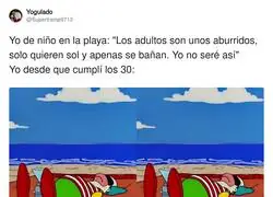 A los 30 a&ntilde;os la playa es b&aacute;sicamente un spa donde te derrites lentamente