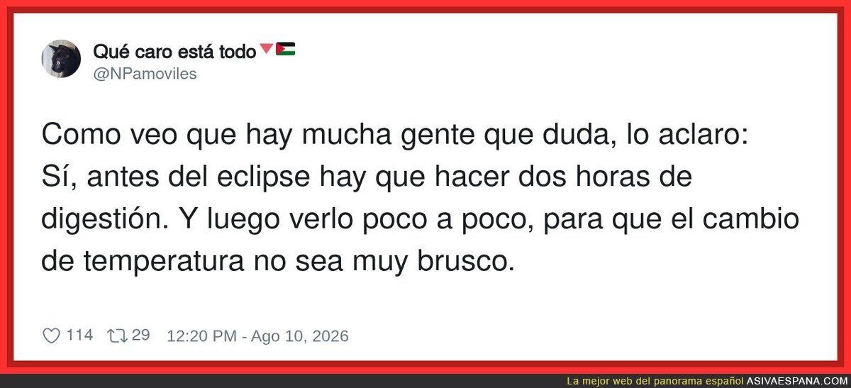 Cuando quer&iacute;as ver el eclipse pero tu abuela te explica la digesti&oacute;n