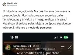 El troll de Llorente contraataca con el eclipse