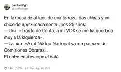 Cuando tu grupo de amigos se vuelve pol&iacute;tico y t&uacute; solo quer&iacute;as caf&eacute; en paz