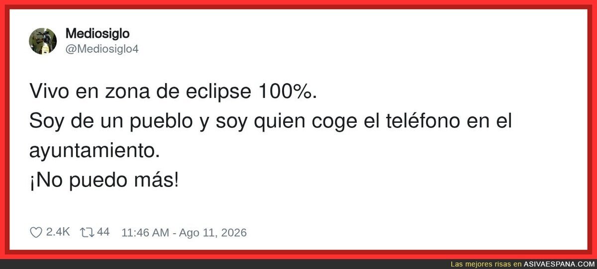 Es que encima ha ca&iacute;do en agosto