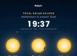 El eclipse de sol 12-08-2026 en Espa&ntilde;a