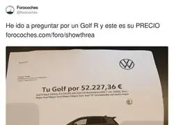 As&iacute; est&aacute;n los precios de los coches que un Golf R vale 52mil euros