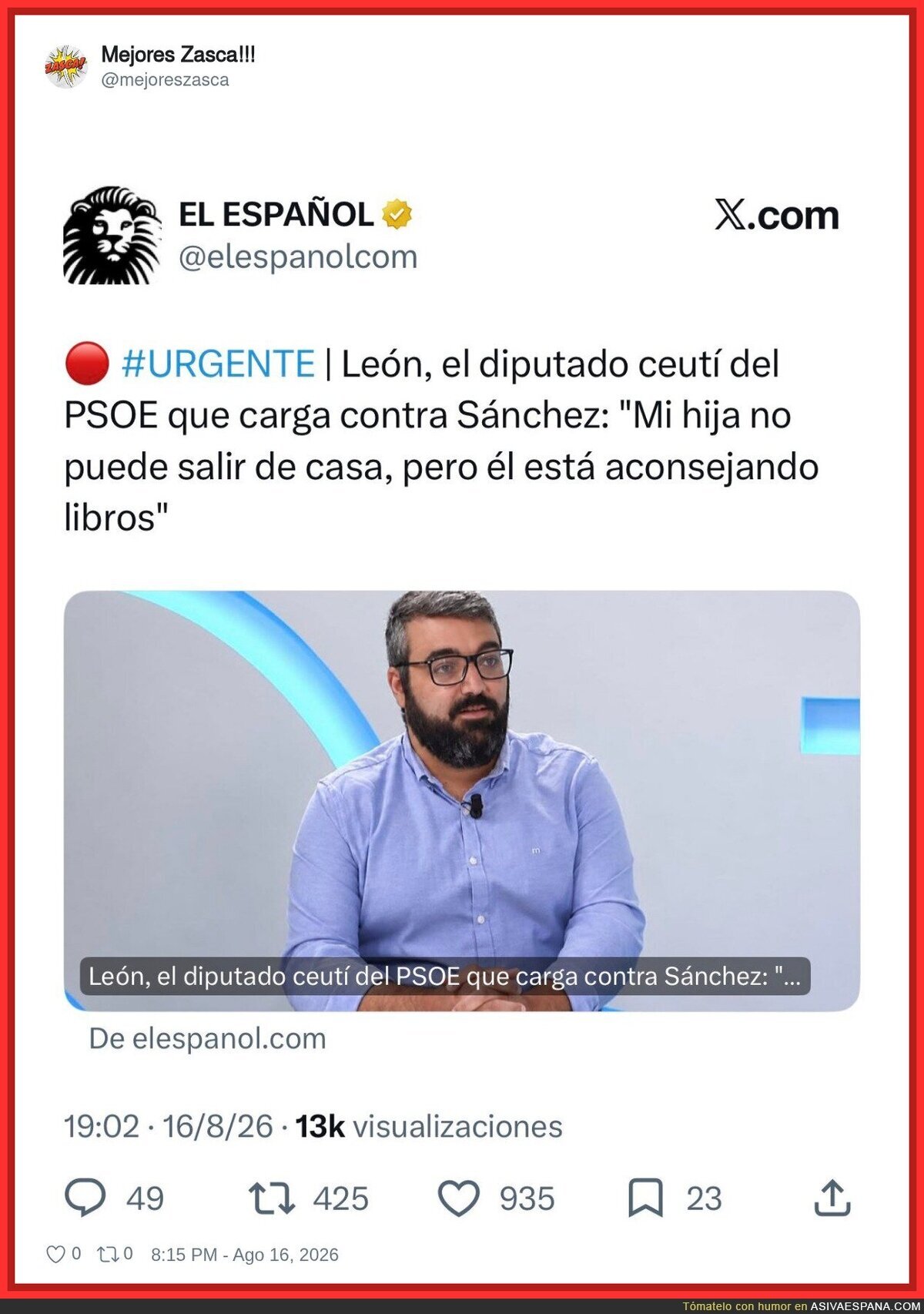 Baia baia Le&oacute;n, igual deber&iacute;as haberlo pensado antes