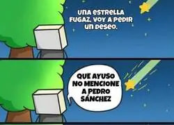 Pedir un deseo sin mencionar a Pedro S&aacute;nchez es como intentar no pensar en un elefante rosa