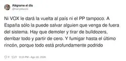 Espa&ntilde;a no tiene soluci&oacute;n conocida