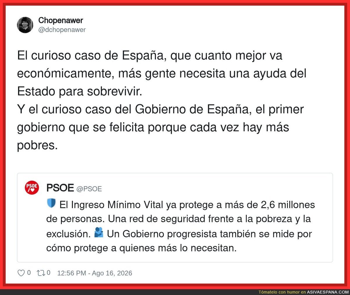 El Gobierno: "Mira qu&eacute; bien nos va" tambi&eacute;n el Gobierno: "por eso necesitamos m&aacute;s ayudas"