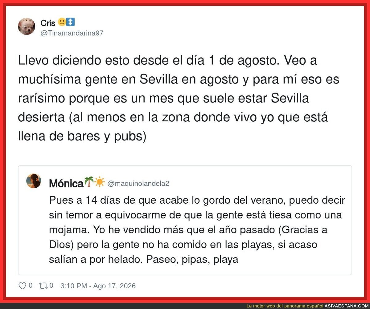 Nadie se ha movido este verano, solo los influencers