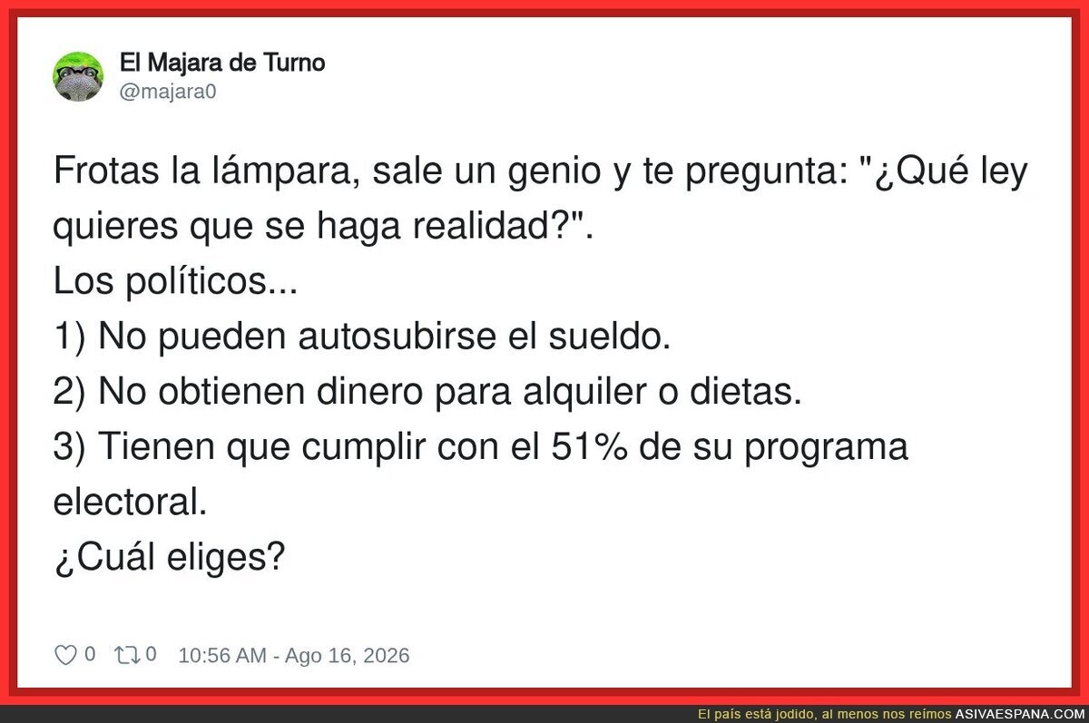 Los pol&iacute;ticos eligiendo entre imposibles: b&aacute;sicamente, un Efecto Mariposa pero m&aacute;s caro