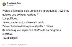 Los pol&iacute;ticos eligiendo entre imposibles: b&aacute;sicamente, un Efecto Mariposa pero m&aacute;s caro
