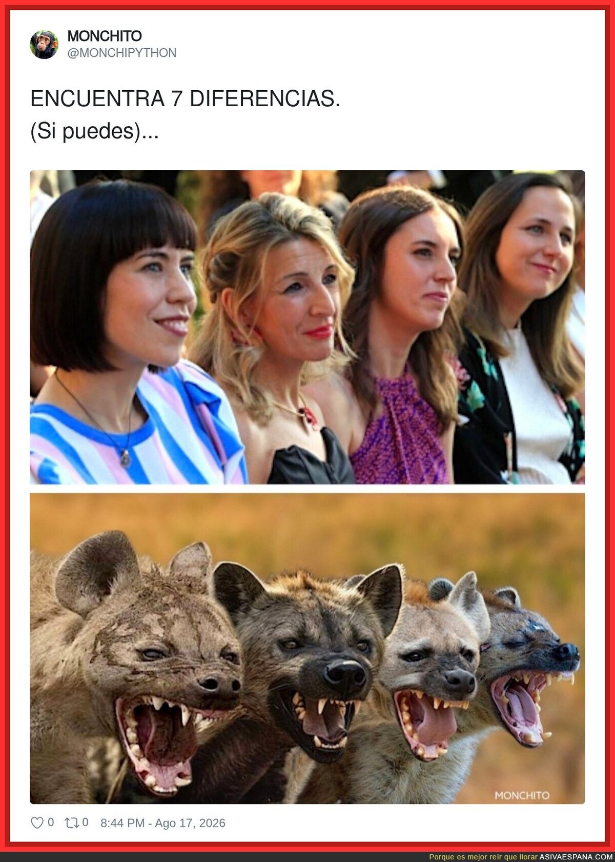 Las dos fotos me aterran