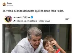 A Feijoo le mola posar en fotos
