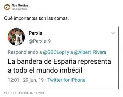 Las comas son importantes
