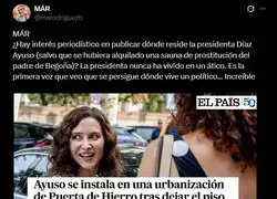 Publican que Ayuso se muda, M&Aacute;R se calienta, se mete unos cubatas y la l&iacute;a en X