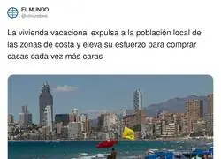 La playa: donde los locales van a trabajar y los turistas van a disfrutar del clima que sus casas ya no pueden permitirse