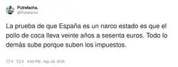 Espa&ntilde;a en una frase: el pollo de coca es m&aacute;s estable que la econom&iacute;a