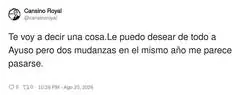Una mudanza es insufrible, pues dos...