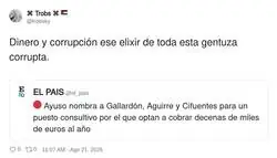 "El dinero corrompe" dicen mientras cobra 100k al a&ntilde;o por ir a inaugurar un corte de cinta