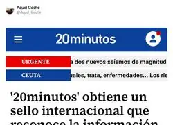 20minutos ganando premios de calidad informativa mientras sus alertas de URGENTE son sobre el signo zodiacal de un famoso