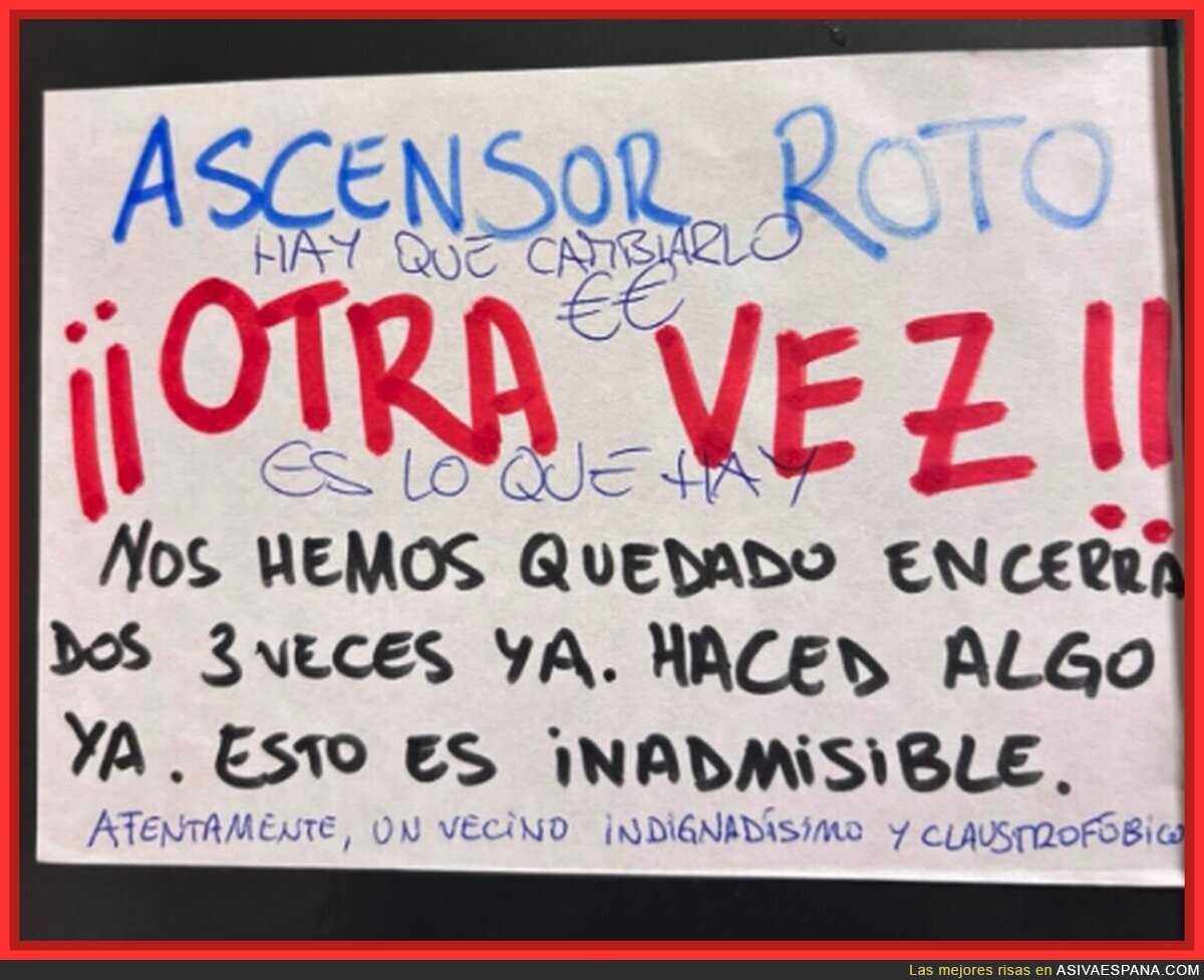 Ya no hay pasta ni para el ascensor