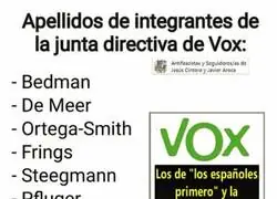 Vox defendiendo a los espa&ntilde;oles con la junta directiva m&aacute;s espa&ntilde;ola que existe