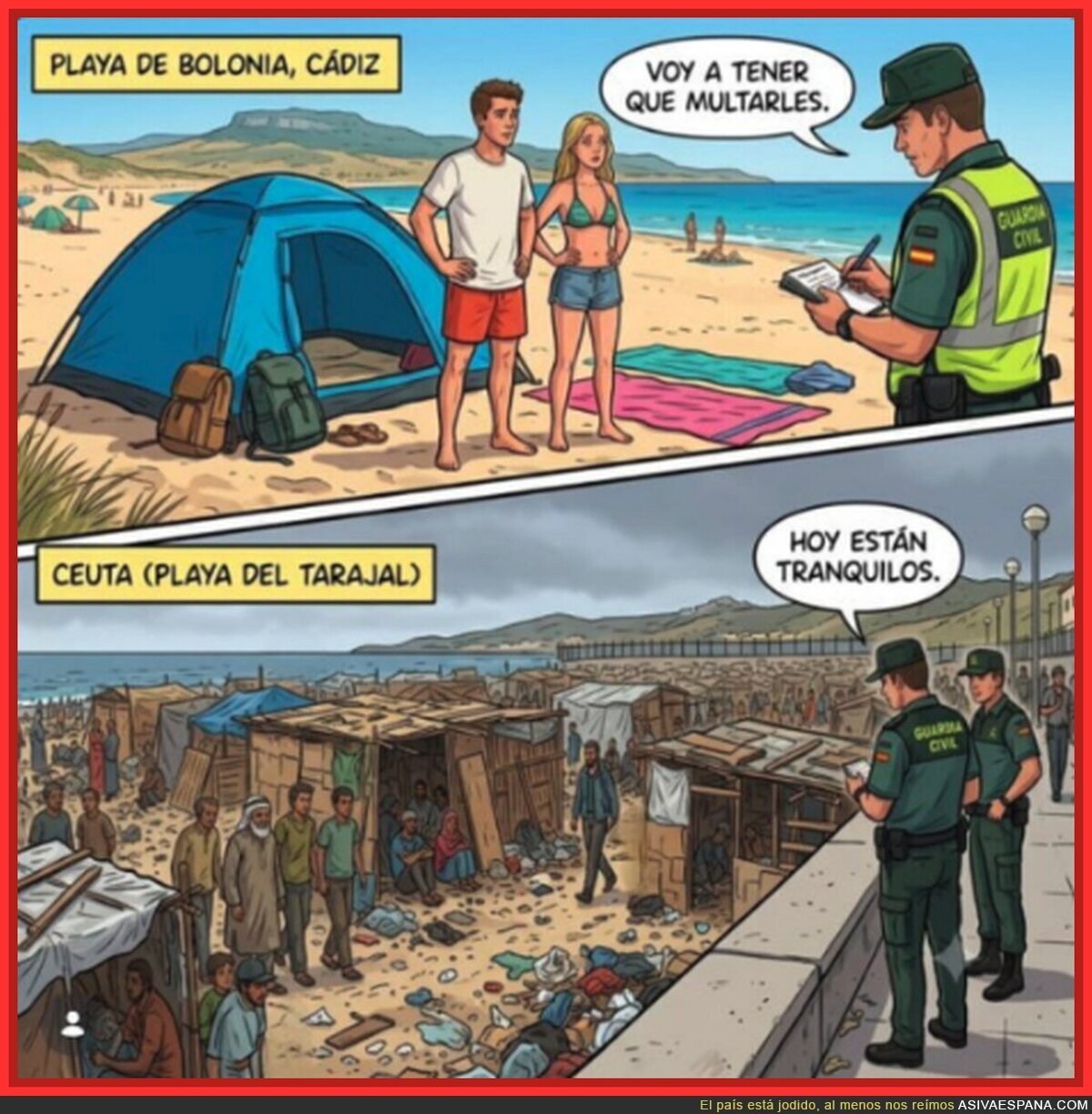 El doble rasero de la Guardia Civil