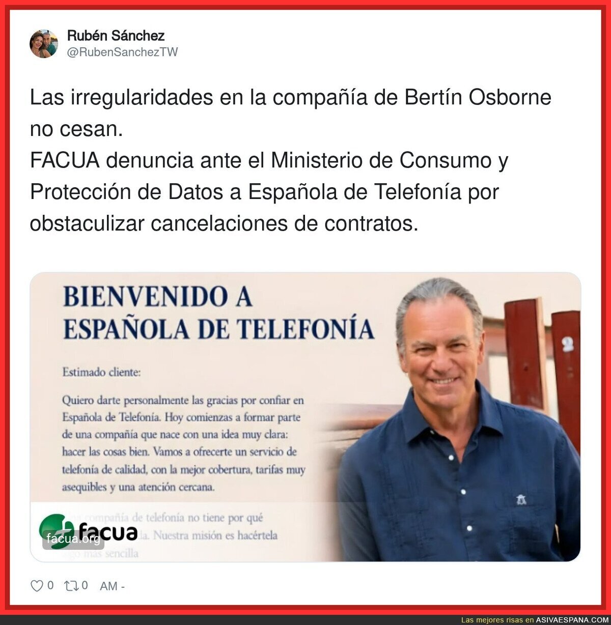 Bienvenido a Espa&ntilde;ola de Telefon&iacute;a, donde los contratos se cancelan solos si les gritas lo suficiente