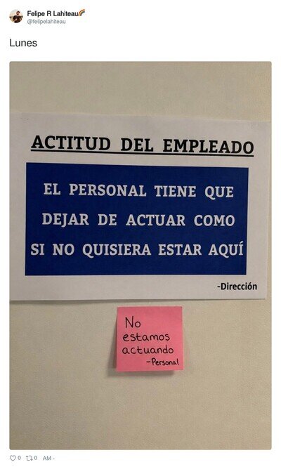 La direcci&oacute;n vs. la realidad del lunes a las 9 de la ma&ntilde;ana