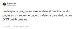 Y luego te sorprende que la ONG tenga m&aacute;s pasta que t&uacute;