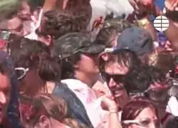 As&iacute; ha sido la catarsis festiva de la Tomatina de Bu&ntilde;ol con 22.000 personas y 150 toneladas de tomate