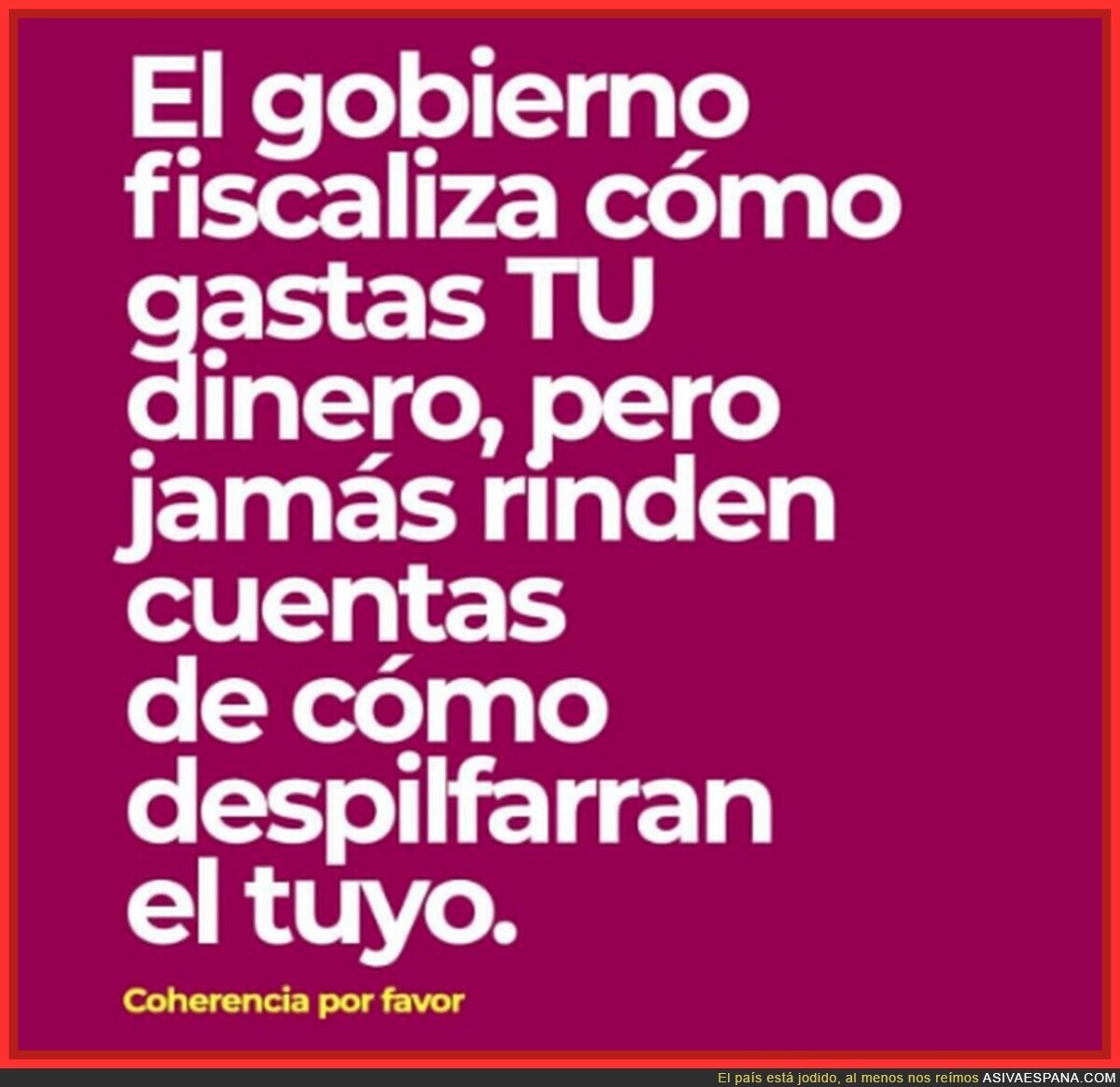 B&aacute;sicamente, la coherencia es un lujo que no todos podemos permitirnos