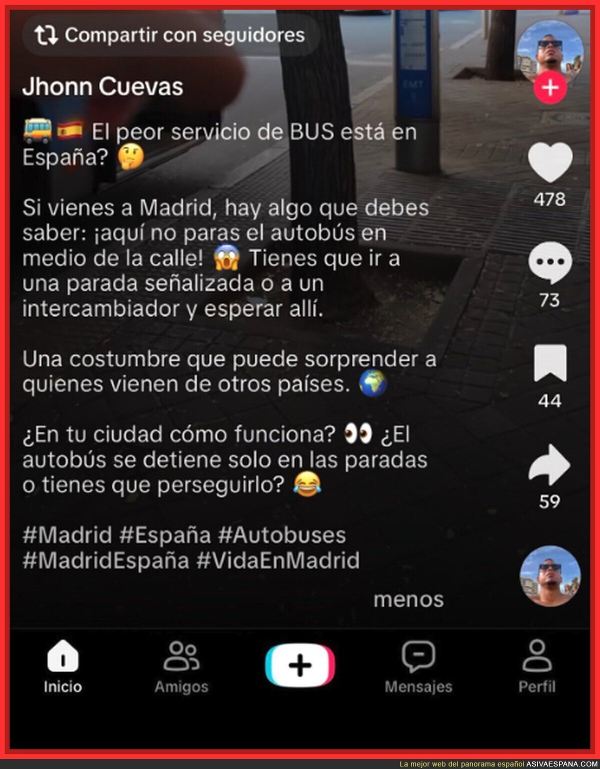 Los inmigrantes creen que es el viejo oeste y puedes parar un bus en media Castellana