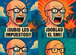 La progres&iacute;a espa&ntilde;ola resumida en cuatro vi&ntilde;etas