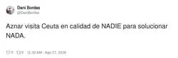 Aznar, haberte quedado de vacaciones en Marbella