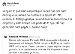 El tema es que aqu&iacute; de 100, te llegan 58