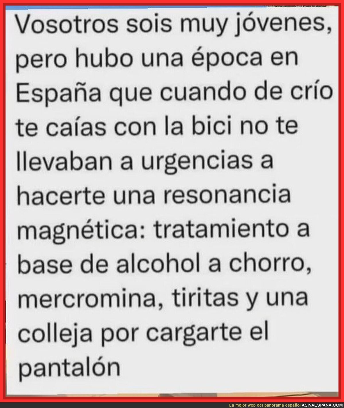 Los sanitarios de antes: &iquest;resonancia magn&eacute;tica? T&iacute;o, con alcohol y un colega sosteniendo el pantal&oacute;n cur&aacute;bamos lo que fuera