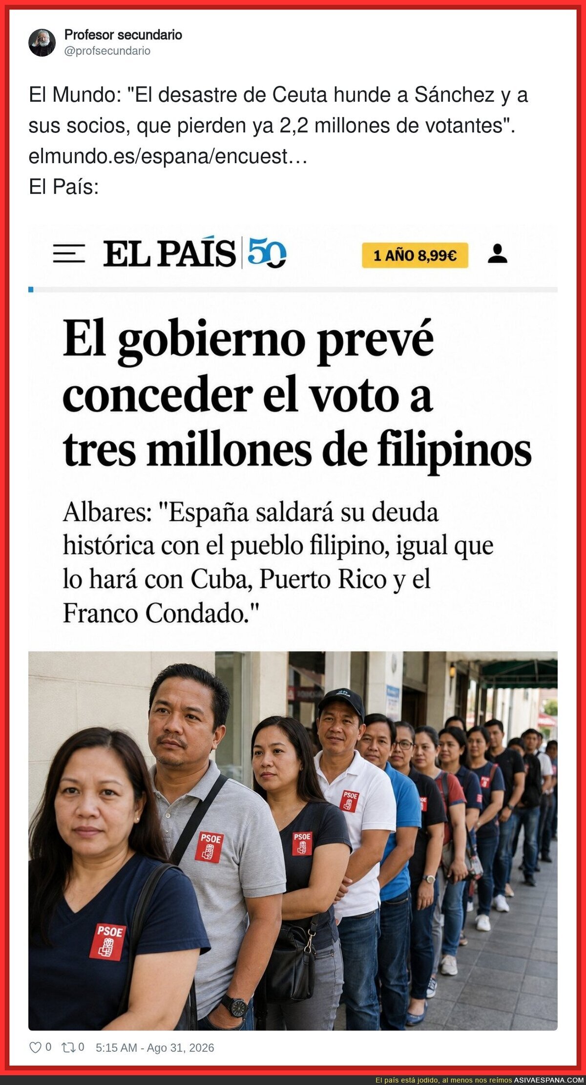 Cada soluci&oacute;n que se le ocurre es peor