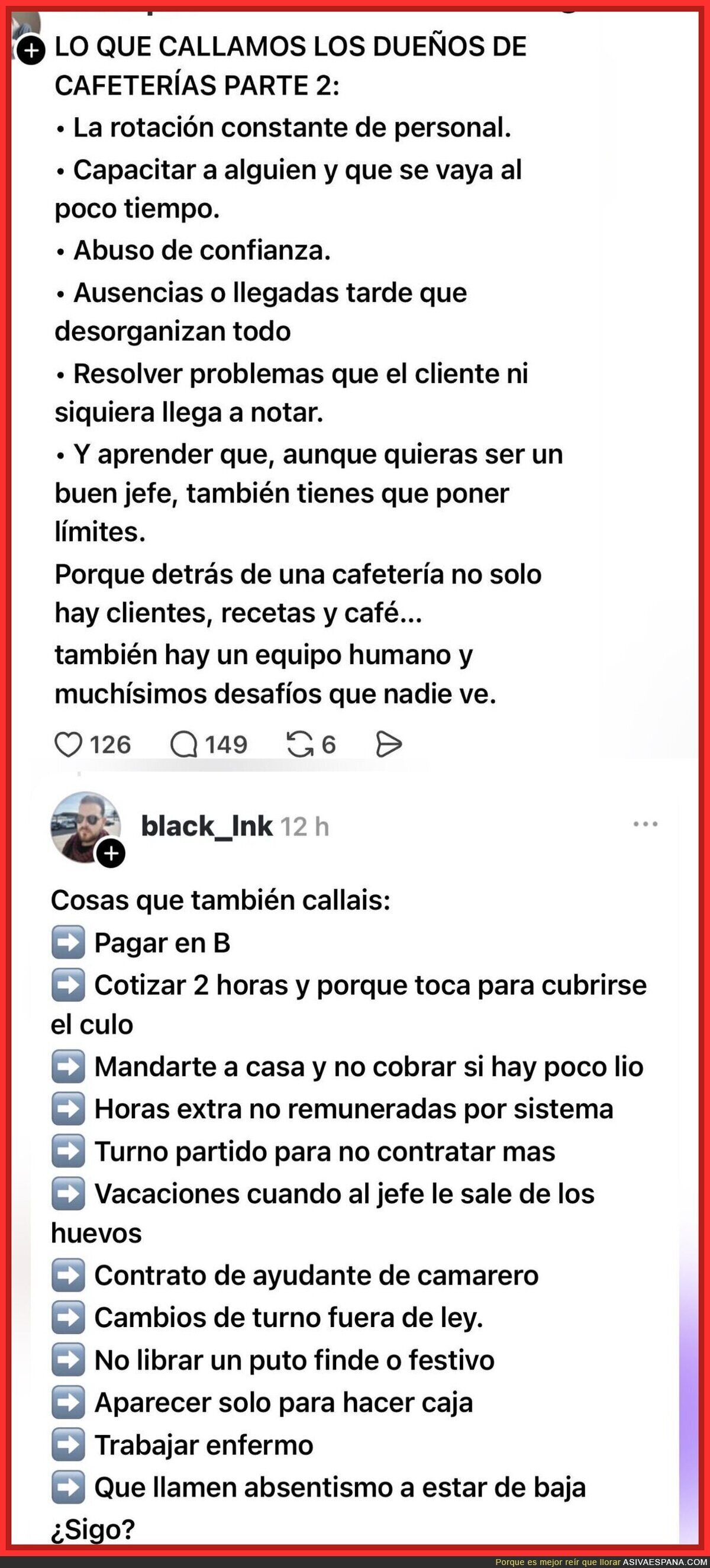 Las dos caras de la hosteler&iacute;a