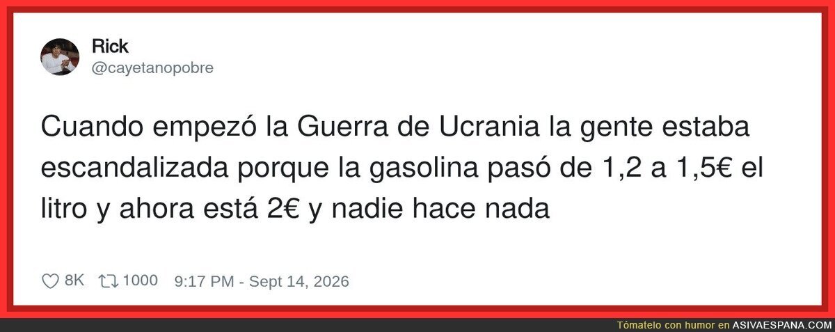 Ya ver&aacute;s cuando llegue a 3&euro; como en Europa