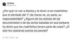 Esto est&aacute; pasando con la pel&iacute;cula del atentado de Las Ramblas, culpando a la gente de Ripoll y de Barcelona de que los asesinos sean as&iacute;