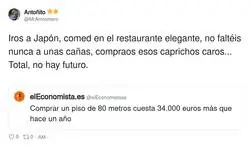 Iros a Jap&oacute;n y comprad caprichos caros = no hay futuro